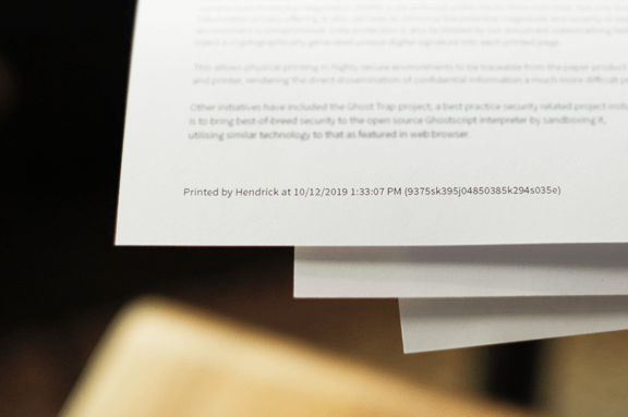 Feature watermarking